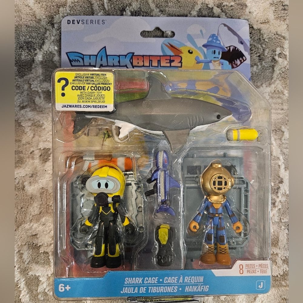 2 FOR $35 Shark Bite 2 Playset - Shark Cage- ROBLOX